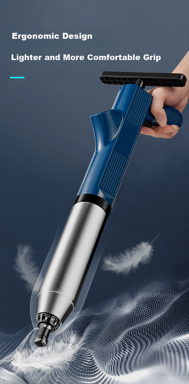 KUMBAZZ Toilet Plunger, High-Pressure Drain Cleaner, Toilet Blockage Remover, Toilet Plunger 4