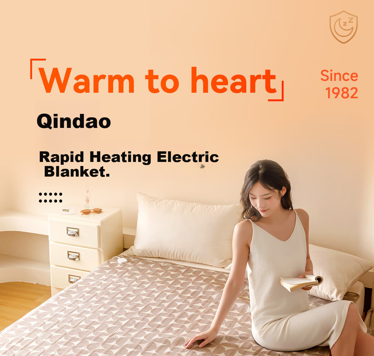 Qindao High-Temperature Power-Off Safety Single-Person Mite Removal Small Dormitory Electric Heating Blanket 1.8*0.8m 1