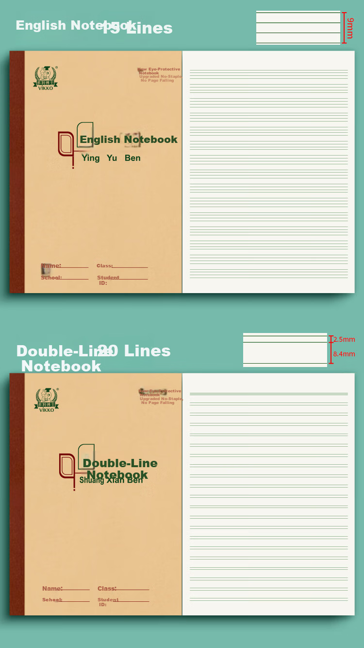 Dolly Doctor 3-Pack 16K 26-Page Exercise Books 19x19 Grid 3rd-6th Grade Elementary School Diary Notebooks Junior High Beijing School Standard Large Exercise Books [Student Essential] 6