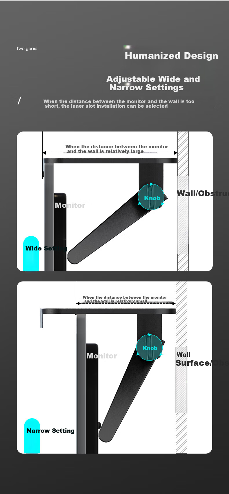 Behind the Scenes Hero TV Monitor Router Shelf Medium Size No-Drill Set-Top Box Router Game Console TV Box Stand 3