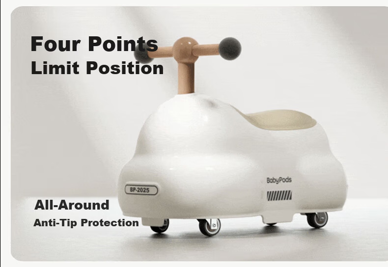Babypods Peanut Ride-On Toddler Twisting Car 1-3 Years Old Scooter with Storage Baby Gourd Car Birthday First Year Gift 9