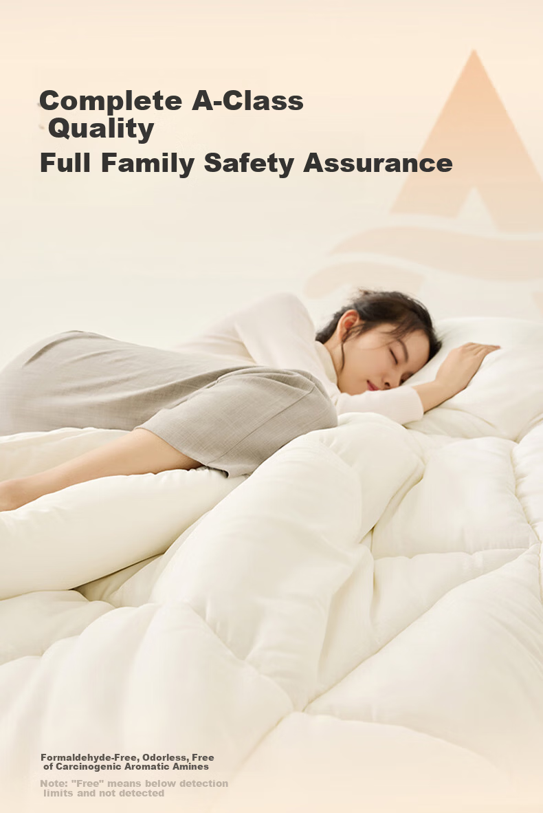 LOVO Luolai Home Textiles, 100% Australian Wool All-Season Comforter, 3.8 Jin (1.9 Kg), 200*230cm, Pink 8