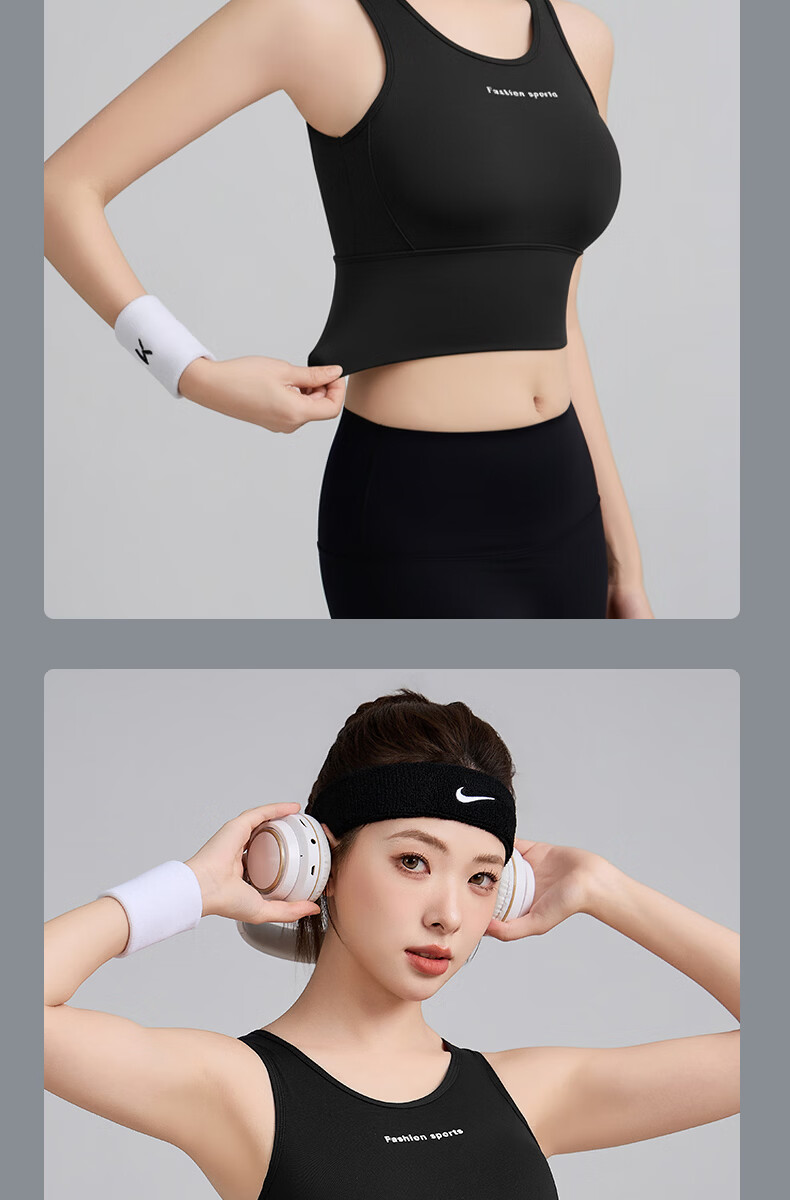 GUJIN Women's Sports Bra 2026 Strap Tank Top Shockproof Push-Up Anti-Sagging Fitness Running Yoga Seamless Bra 24