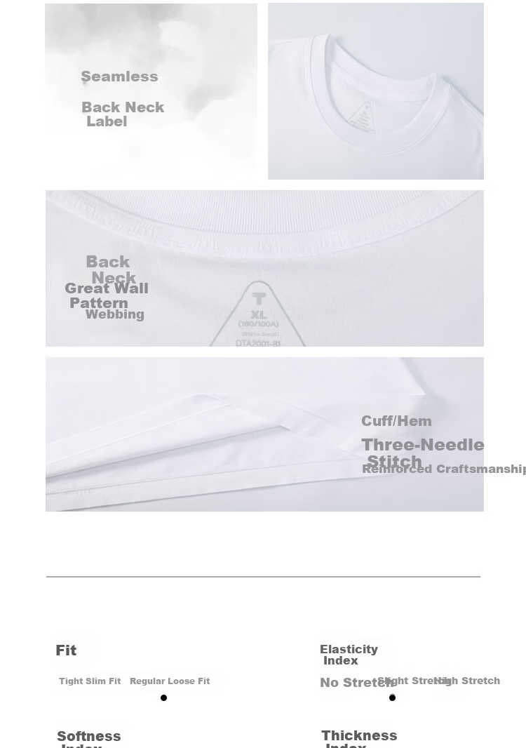 Thumb White Small T Men's Comfortable Short Sleeve T-Shirt Cooling Fabric Breathable Quick-Dry Fitness Sports Bright White M 5