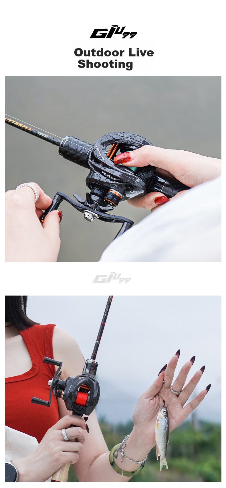 HISTAR JiYu 99 Carbon Fiber Long Cast Ultra-Light Lure Micro Baitcasting Reel JiYu 99 Pure Carbon Left-Hand Version 13
