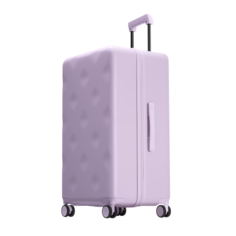 Bromen Bags Large Capacity 20-inch Plus Purple Trolley Suitcase Travel Luggage with Combination Lock Carry-on