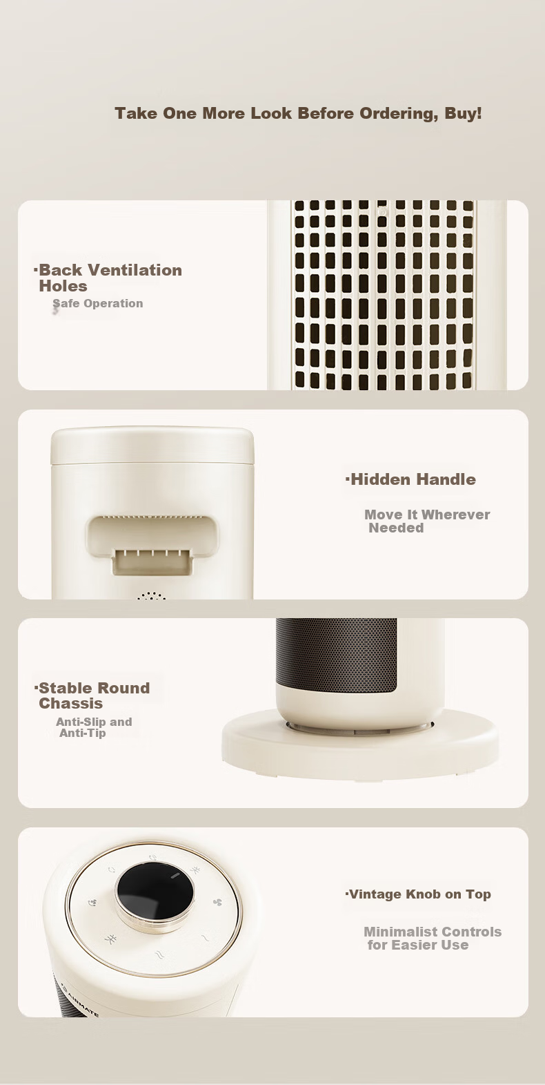 AIRMATE Super Product Warm Air Heater Graphene Heater Electric Heater Home Whole House Heating Small Sun Heater K72 17