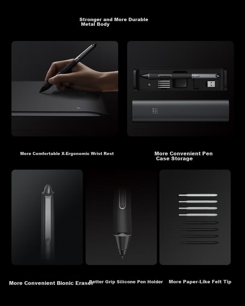 XP-Pen Deco Pro MW 2nd Generation Digital Drawing Tablet DP 2nd Gen Graphics Tablet Computer Drawing Pad Handwriting Tablet Electronic Drawing Online Class Writing Pad 13