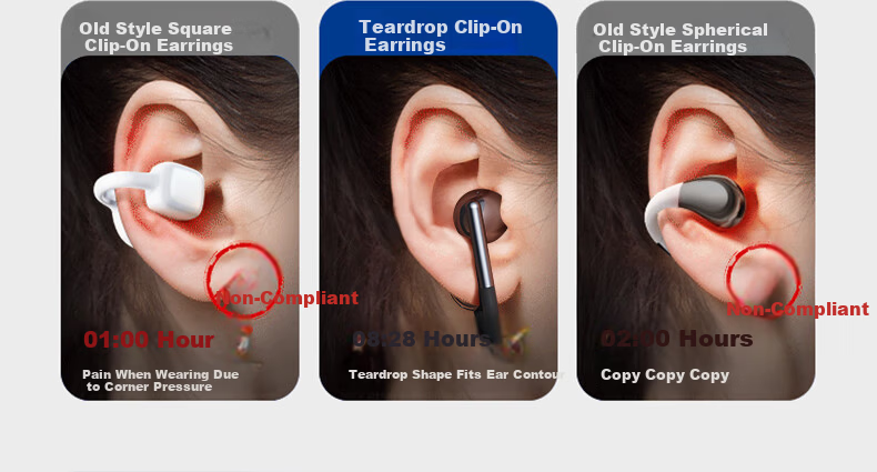 REMAX Ruiliang 2026 Latest Berlin Sound Bluetooth Clip-On Bone Conduction Sports Earphones In-Ear Free Noise Cancelling OWS-15 Valentine's Day New Year Gift 9