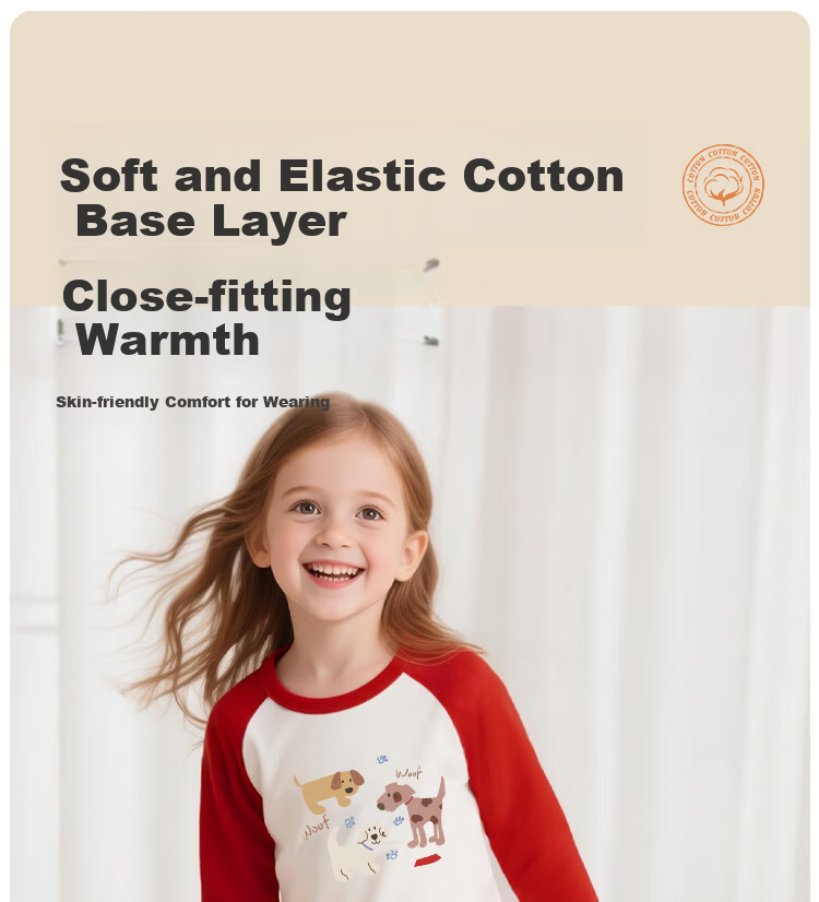 Badibadi Baby Toddler Pure Cotton Autumn Clothes Autumn Pants Pajamas Homewear Set Lake Green Apple Cat 140 1