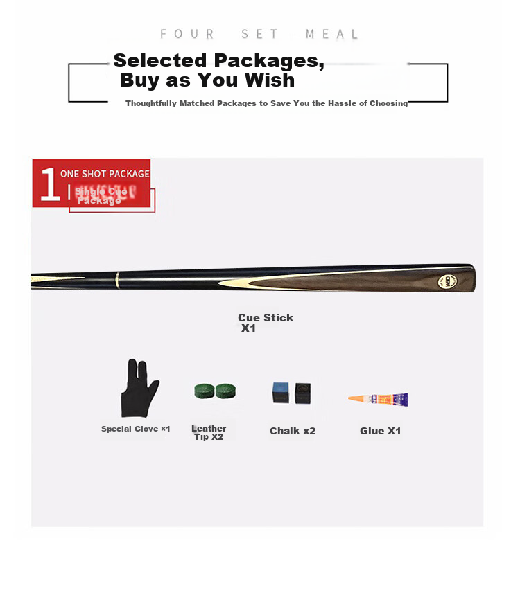WEISHIDUN Black Pool Cue, Small Tip Cue for Billiards Training And Entry-Level Chinese 8-Ball Snooker, 9.5MM with Cue Tube 7