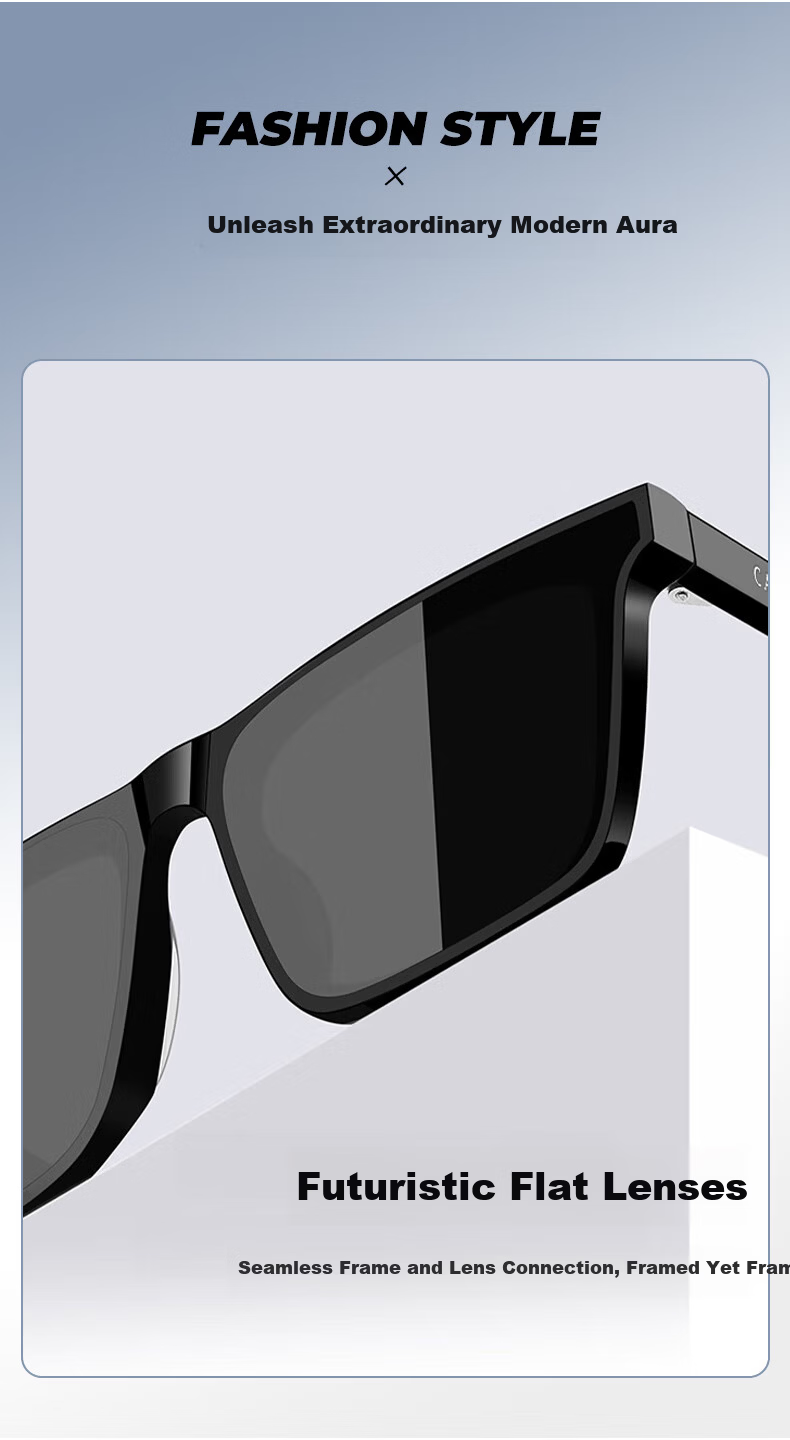 CAPONI Men's Large Face HD Nylon Polarized Driving Sunglasses UV Protection Large Frame Slimming 5