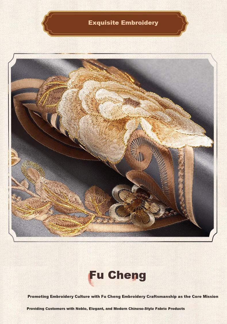 Huamanshengting Car Seat Cushion Pillow, New Chinese-Style Throw Pillow, Sofa Backrest, Bed Backrest, Waist Support, Huahuanrong Yanshui, 50*50cm 4