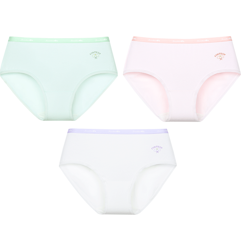 Jiusuiban Ice Silk Girls' Underwear Breathable Ultra-Thin Mesh Antibacterial Silk Gusset Sports Shorts for Spring and Summer 7A