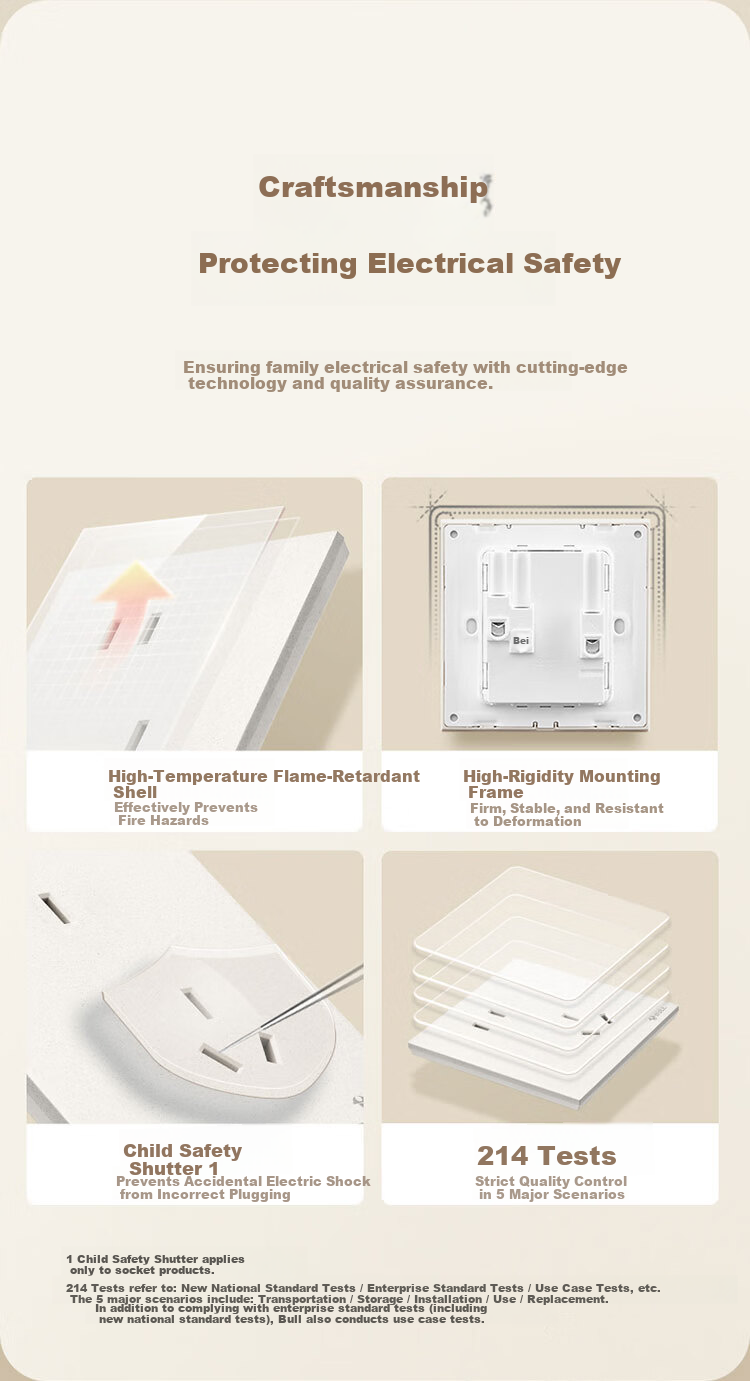 BULL Switch Socket G57 Butterfly Ultra-Thin Three-Way Single Control Switch Large Panel Switch G57K311 Marble White Concealed Installatio 10