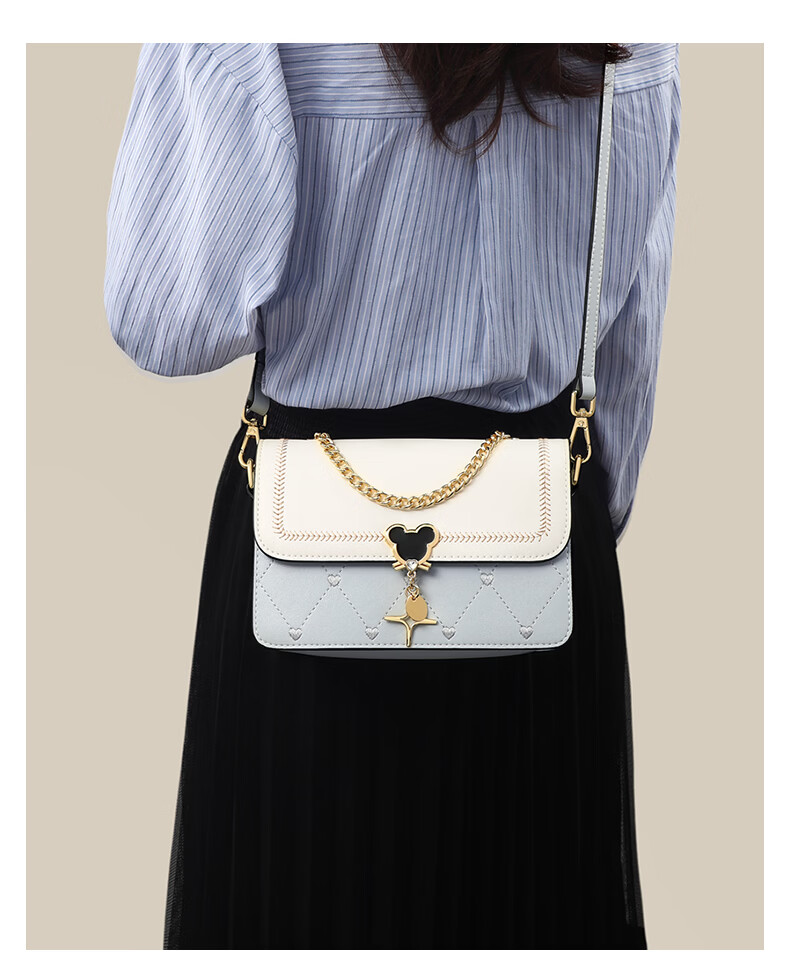 Love Sea Cowhide Leather Women's Shoulder Bag Crossbody Bag Trendy Underarm Bag Boutique Birthday Gift High-End Feel for Girlfriend Wife 21