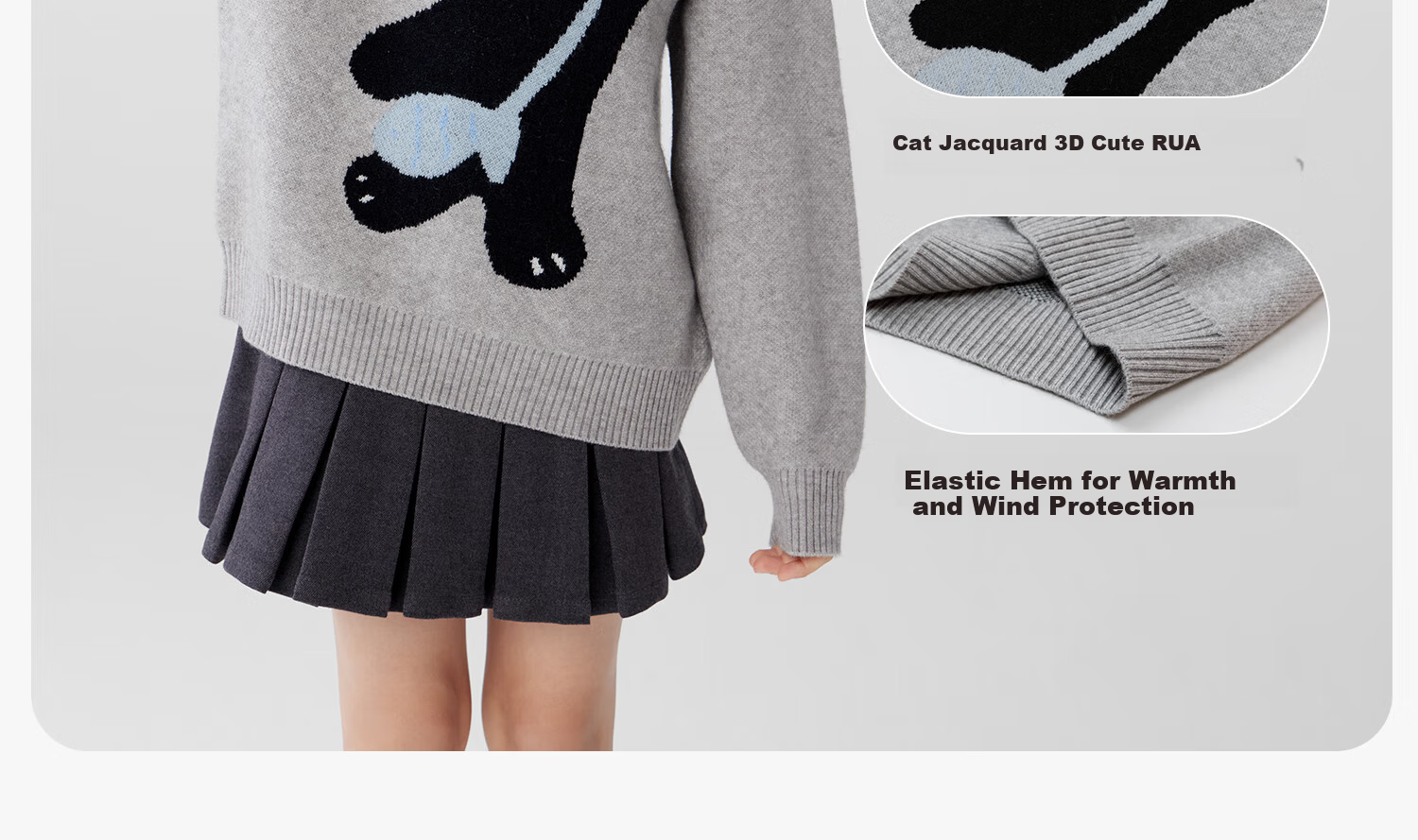 Zuo Xi Girls' Sweater Polo Shirt Children's Autumn Winter 2025 New Warm Inner Knitwear Gray 140 9