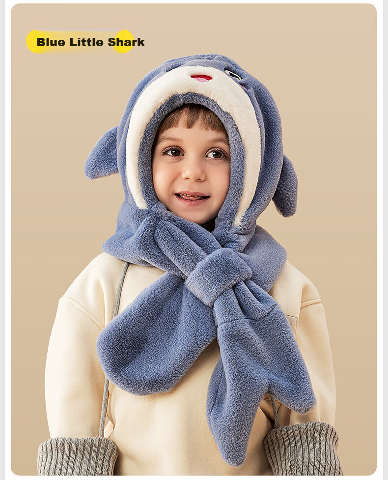 Mumeng Kids Autumn Winter Hat and Scarf Set Fleece Thickened Warm Hat Pink Unicorn for Older Children 17