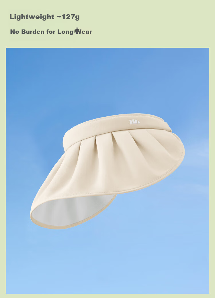 BENEUNDER Shell Topless Hat Fashion Outdoor Hat Portable UV Protection Sun Hat Random Color 16