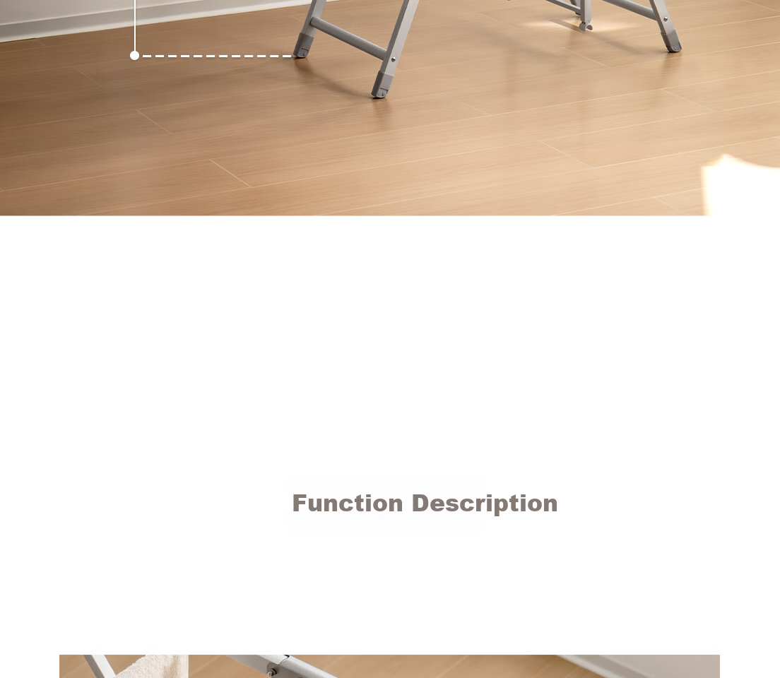 Lazy Corner Small Foldable Clothes Drying Rack Balcony Floor-Standing Aluminum Alloy Clothes Hanger Silver 12