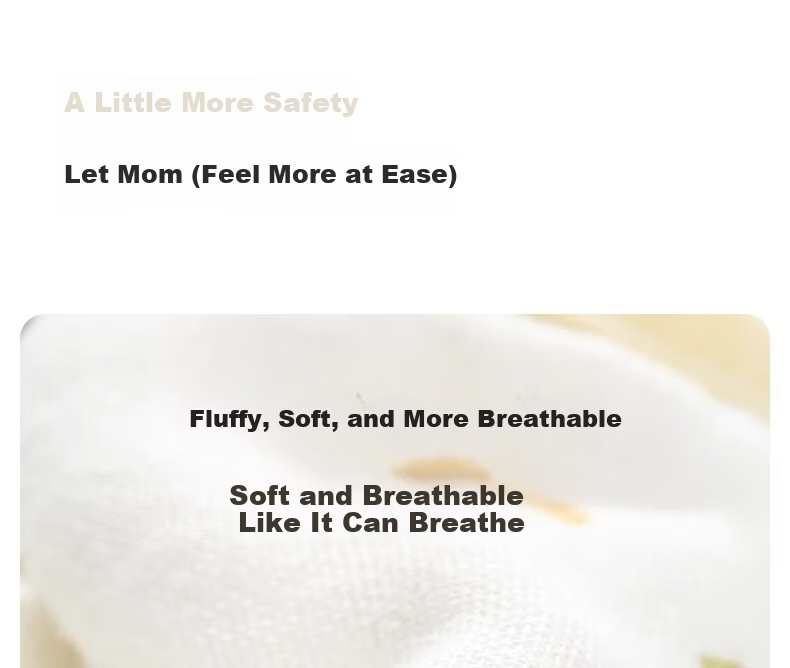Niduoxiong Newborn Baby Waterproof Bib A-Class Petal Feeding Bib Pure Cotton Gauze Baby Eating Bib 6
