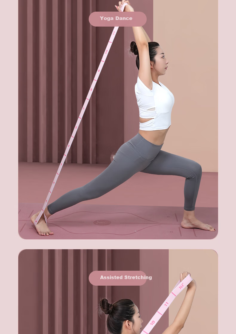 361° Elastic Band Yoga Fitness Stretch Band for Women Kids Digital Resistance Band Leg Training Dance Exercise Pull Strap 9