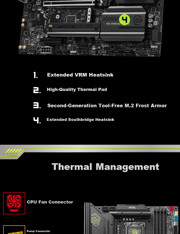 MSI MAG B860M MORTAR WIFI7 Motherboard for Intel B860 LGA 1851 CPUs 265K/245K/270K/250K 11