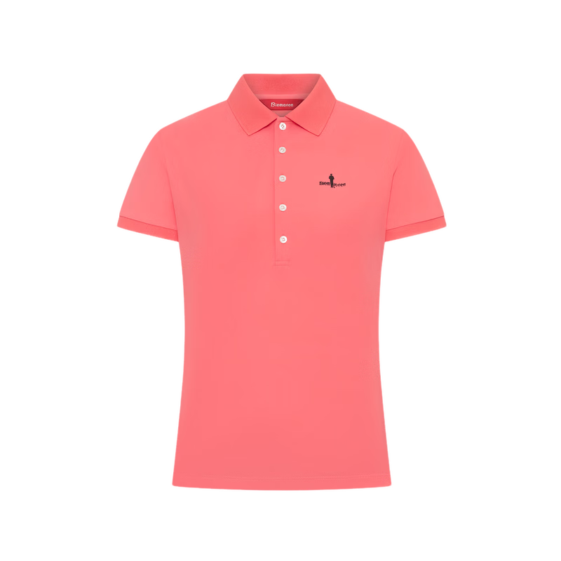 Biyinlefen Summer Women's Fashion Five-Button Commuter Casual Intelligent Elegant Lapel Short Sleeve Polo Shirt