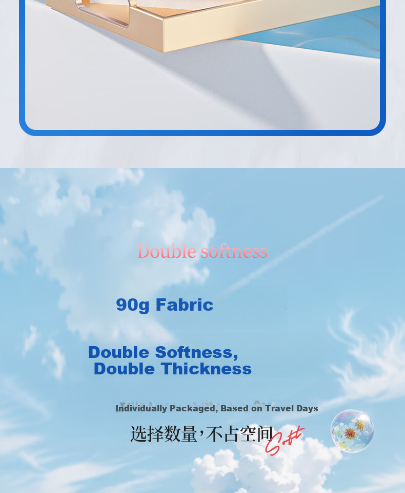 FulCotton Cotton Soft Disposable Compressed Facial Towels Thickened Portable Compressed Towels 20pcs*1 Pack 11