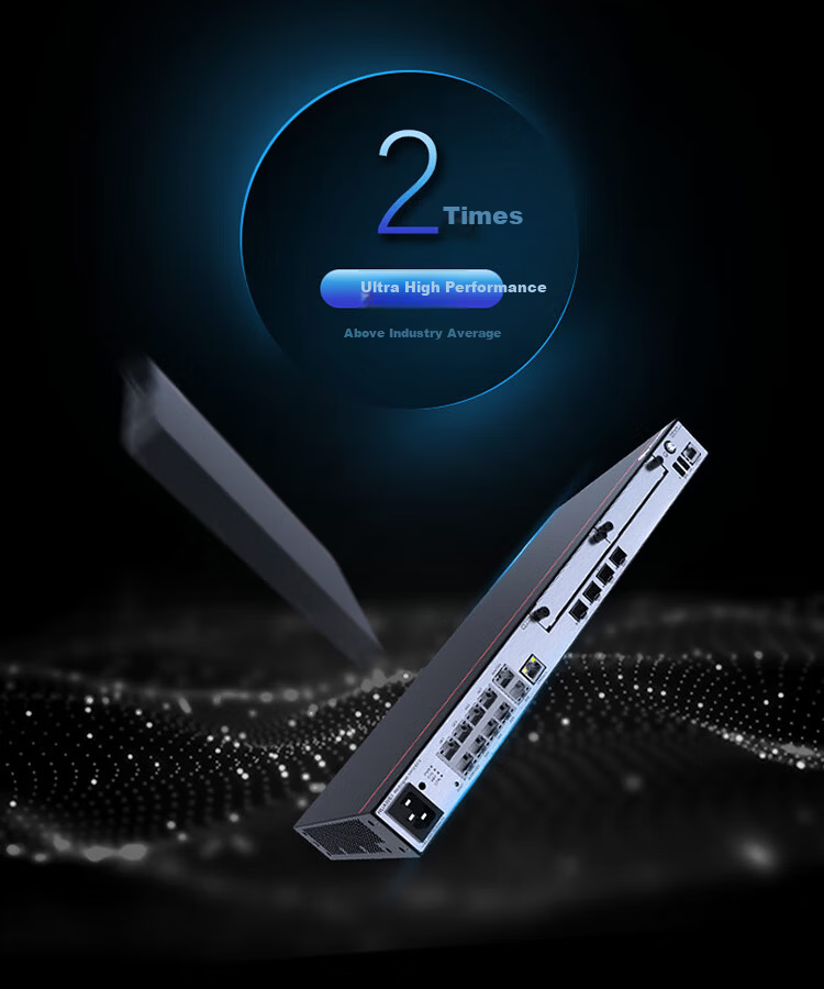 Huawei AR6121EC-S Enterprise Gigabit Router 1*GE Optical + 3*GE Combo + 8*GE Managed Quad-Core Processor VPN for Small and Medium Businesses Replacement for AR6121C-S 2