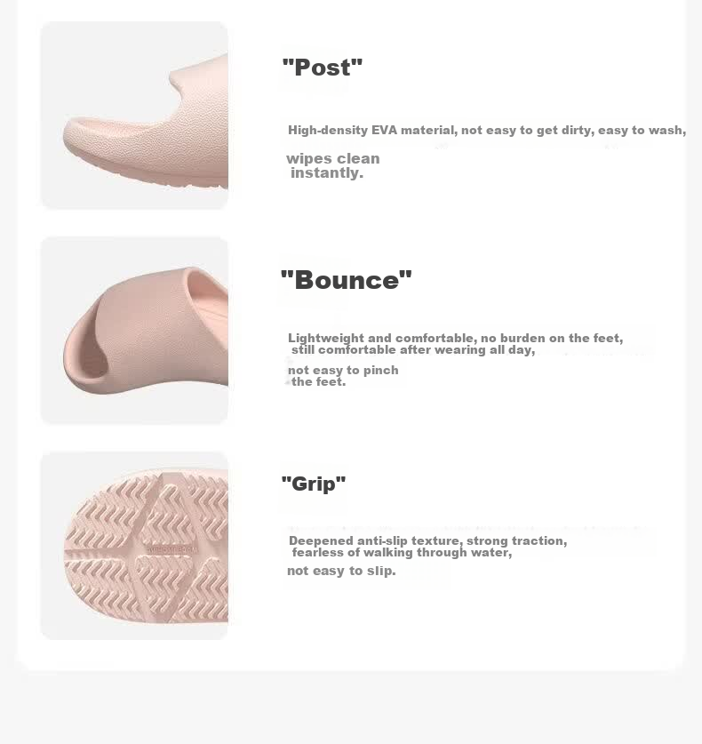 ABFE Men's Soft Sole Shower Slippers Home Non-Slip Indoor Bathroom Couple Slippers Women's Pink Size 36-37 10