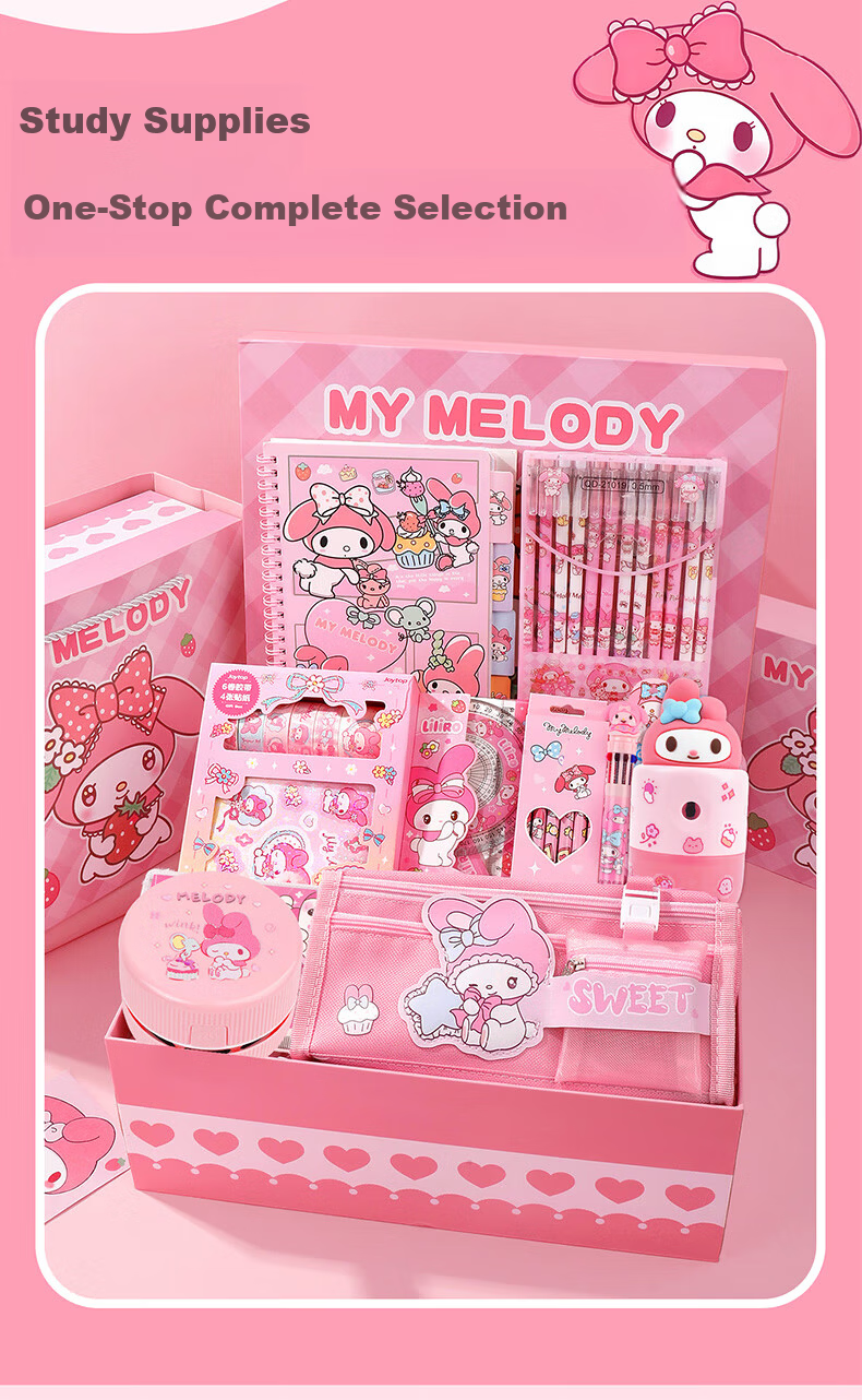 Starry Galaxy My Melody Girl Birthday Gift 7-14 Years Stationery Gift Box Set Children's Day Gift Girl Toy 3