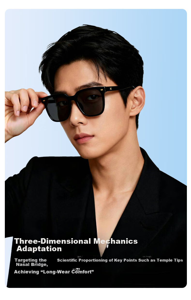 LOHO 2026 New Polarized Sunglasses UV Protection Oversized Square Slimming Driving Glasses GM Protective Eyewear 9