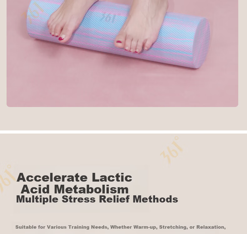 361° Solid Wolf Tooth Foam Roller Floating Point Muscle Relaxation Professional Roller Leg Massage Yoga Fitness 14