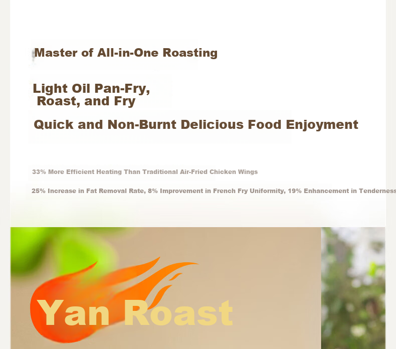 Joyoung Air Fryer, Flame-Broiled No-Flip Dual Heating Source, Visible Large Window, Steam Tender Roasting, Home Use, 6.5L Large Capacity, Three-Dimensional Water Replenishment Compartment, KL65-V576 9