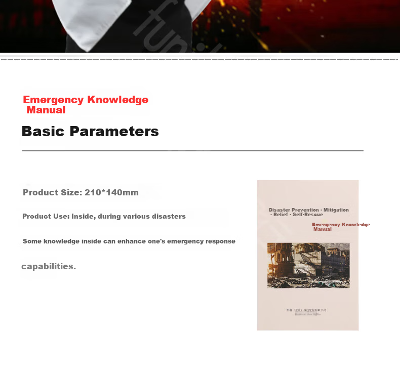 Quxing Firefighting Kit Emergency Rescue Bag Gas Mask Fire Blanket Fire Extinguisher Fire Self-Rescue Escape 8-Piece XF10 9