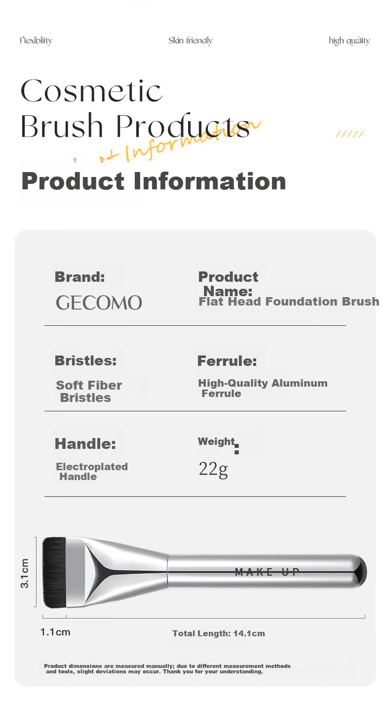 GECOMO 15-Piece Eyeshadow Brush Set with Angled Eyeliner Brush, Nose Contour Brush, Blending Brush, Dotting Brush, Blush Brush, Loose Powder Soft Hair Makeup Brushes 5