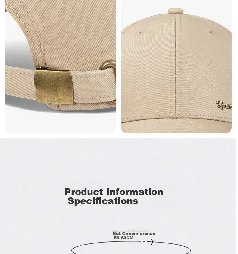 TUCANO Men's Baseball Cap Hard Top Vintage Duckbill Cap Women's Four-Season Outdoor Sports Fishing Sunshade Sun Protection Hat 16