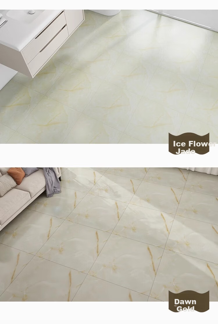 Washi PVC Self-Adhesive Waterproof Wear-Resistant Thickened Floor Sticker Frost Gray 1sqm 2pcs (80*80cm) 23