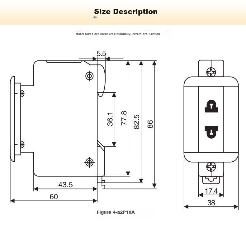 Delixi Electric DIN Rail Socket Five-Hole 10A Modular Socket DZ47X510 Rail-Mounted Distribution Box Socket Multimedia Box Construction Site Socket 6