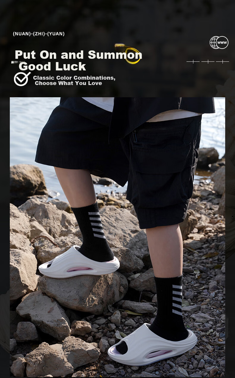 YUZHAOLIN Men's Summer Outdoor Thick-Soled Slippers Casual Trendy Cool Slippers 5