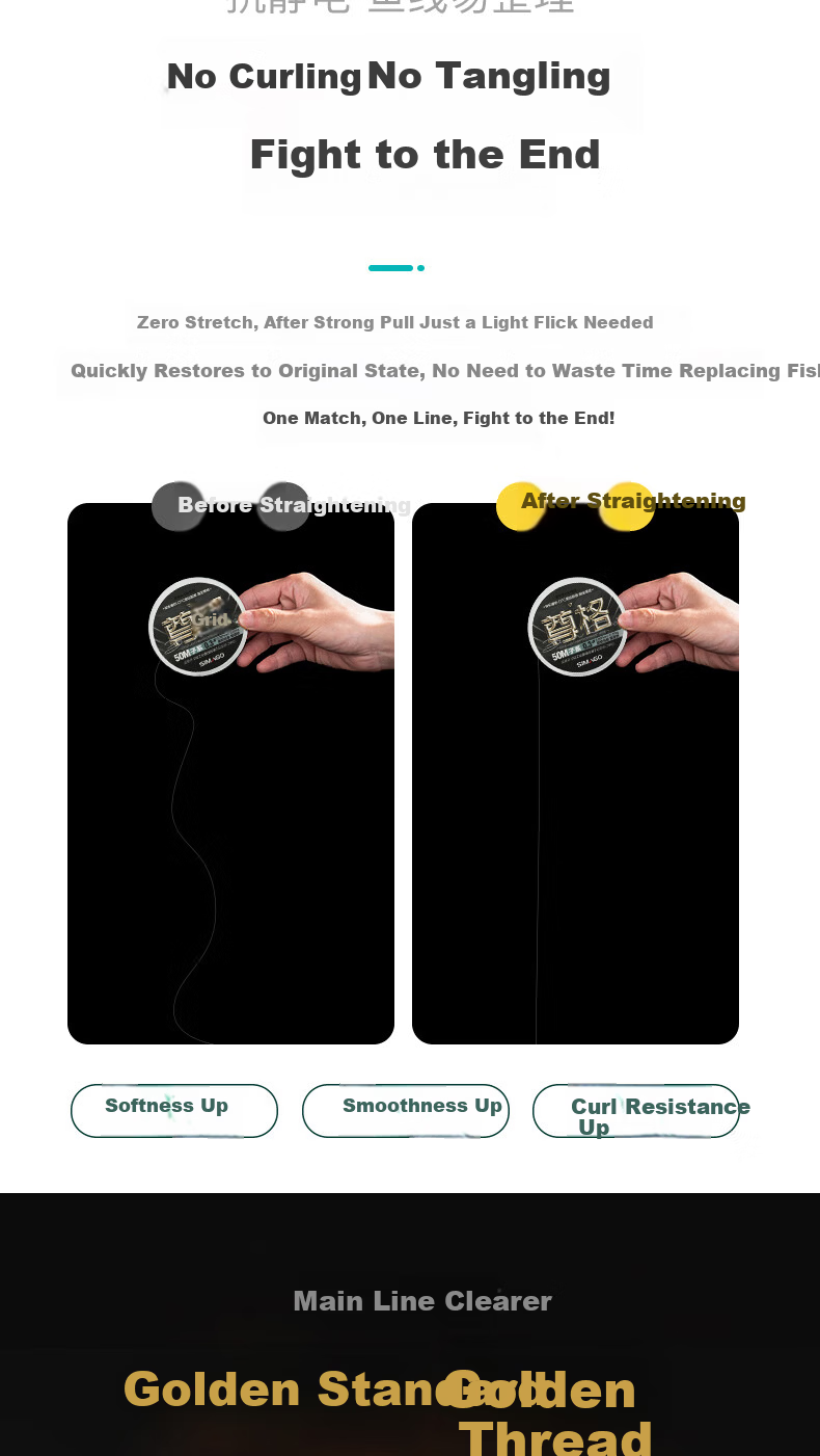 SIMAGO Fishing Line, Main And Subline, Casual Wild Fishing, Imported from Japan, Original Nylon Line, Zunge 50 Meters, Size 1.2 9