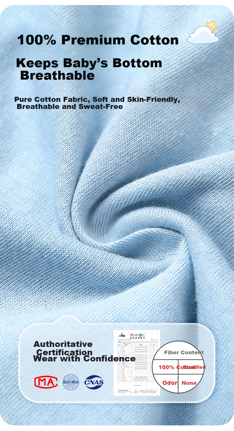 Grace Kids Disposable Cotton Boxer Briefs for Girls and Boys, Travel Portable Daily Use, Size S 11