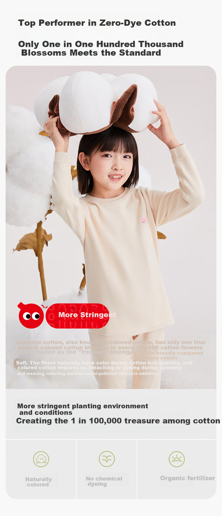 Hodo Kids Thermal Underwear Set Boys and Girls Warm Cotton Antibacterial Undershirt and Pants Pink Pony 140 1