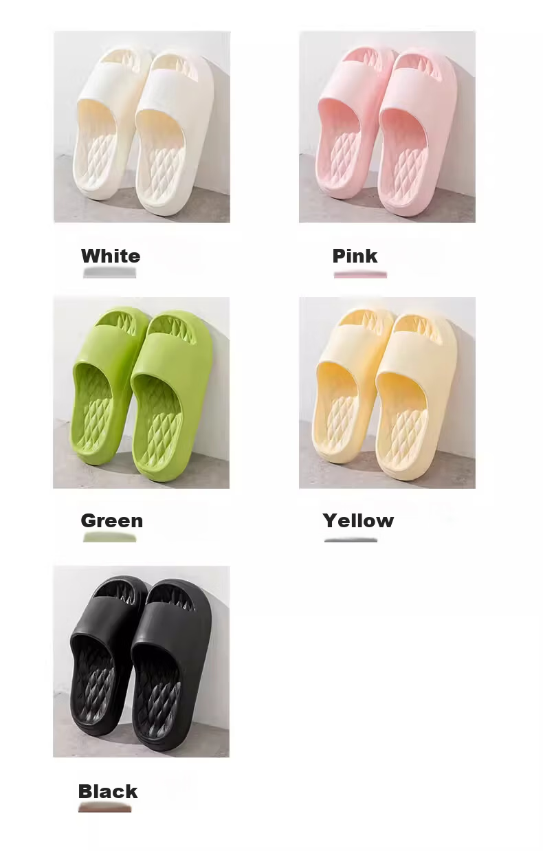 Qiumuxi Men's Thick-Soled EVA Slippers Outdoor Non-Slip Home Casual High-Value Women's Sandals Couples Soft-Feel Slippers 9