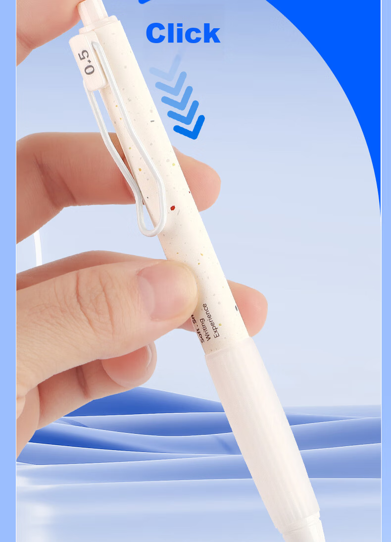 M&G Stationery Retractable Gel Pen Dual Ball Quick-Dry ST Tip Black Pen 0.5mm Student Office Exam Writing Pen 12-Pack Guardian Star AGPK7101A 7