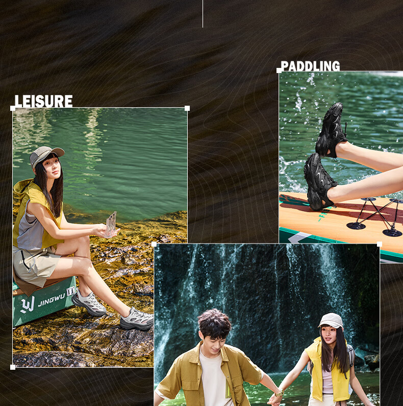 361° Women's Sports Sandals Summer New Outdoor Beach Casual Shock Absorption Soft Sole Water Shoes 682626775-4 2