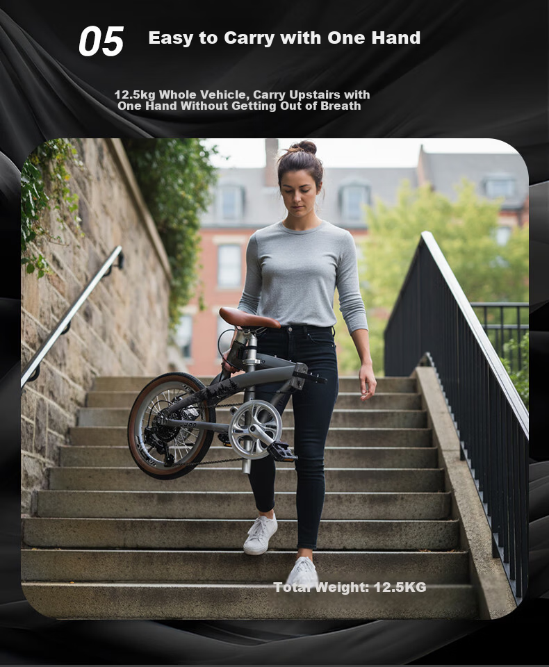 Jeep Foldable Bicycle Unisex Urban Commuter Lightweight Riding Graphite Gray - Fashion Model 20 Inch 7-Speed 9