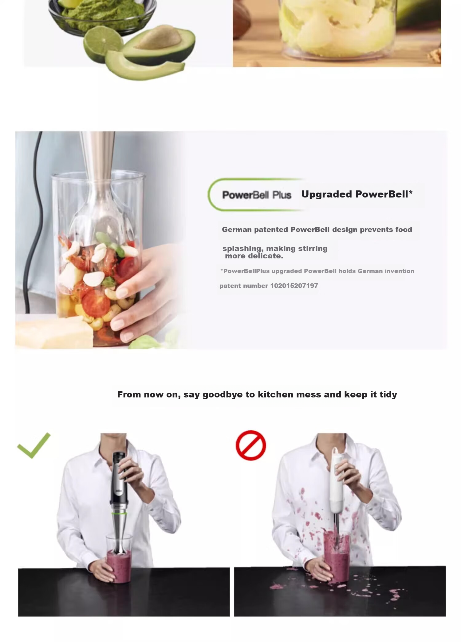 BRAUN Baby Food Processor MQ7035X Multifunctional Handheld Baby Food Maker for Home Use 7