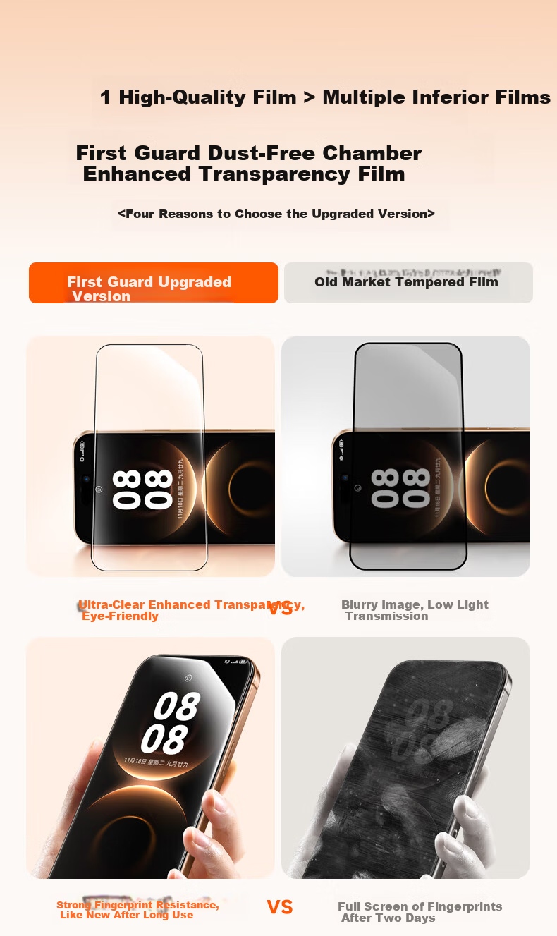 DIVI AR Ultra-Clear Tempered Glass Screen Protector for Huawei Mate80/Mate80 Pro, Full Coverage, Anti-Fingerprint, Anti-Drop, Explosion-Proof Film 2